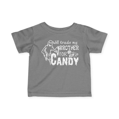 Will Trade My Brother for Candy (Ghost) Infant Soft T-Shirt