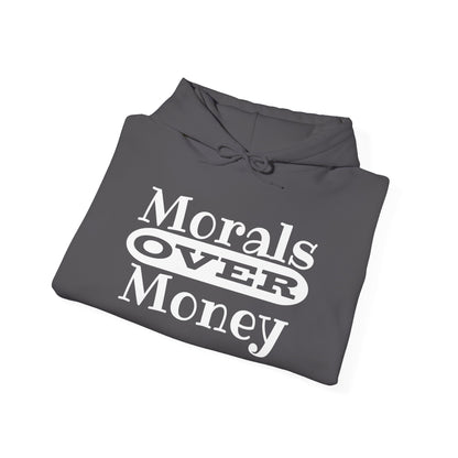Morals Over Money Heavy Blend™ Hooded Sweatshirt