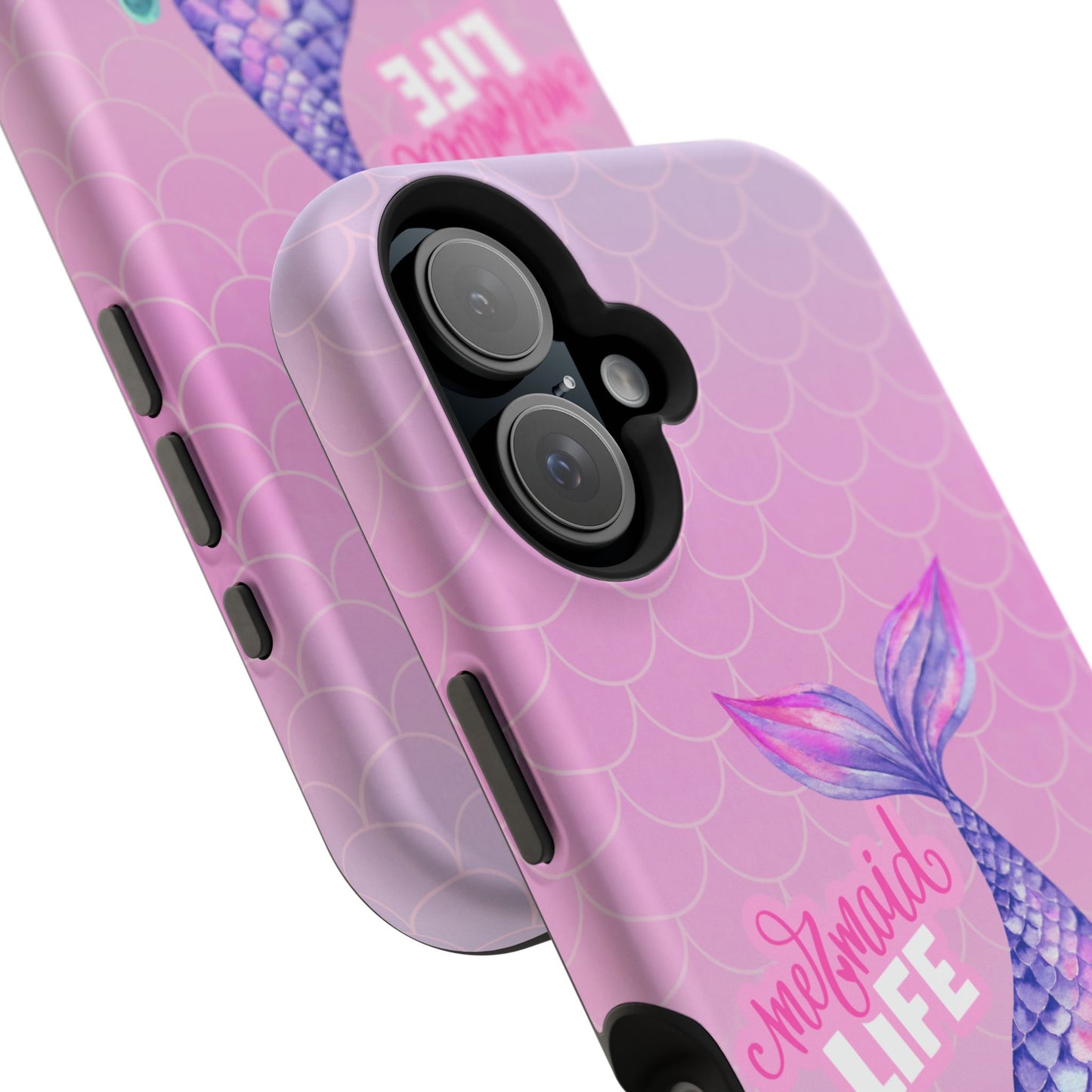 Pink Mermaid Life MagSafe® Compatible Tough Case for iPhone