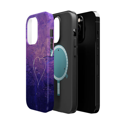 Purple Heart Wall MagSafe® Compatible Tough Case for iPhone