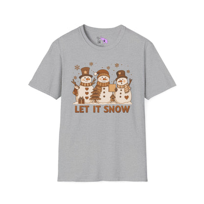 Let It Snow (Snowmen Trio) Adult T-shirt