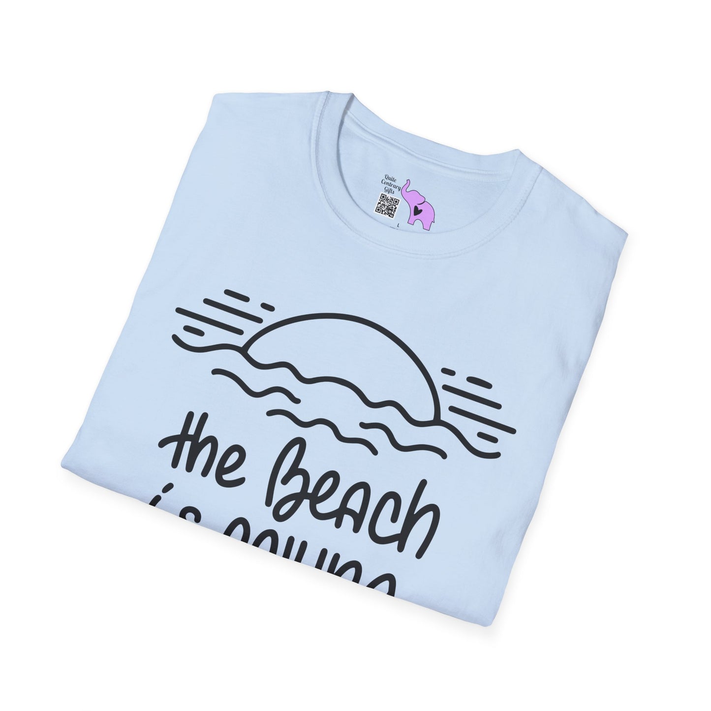 The Beach Is Calling Adult T-shirt
