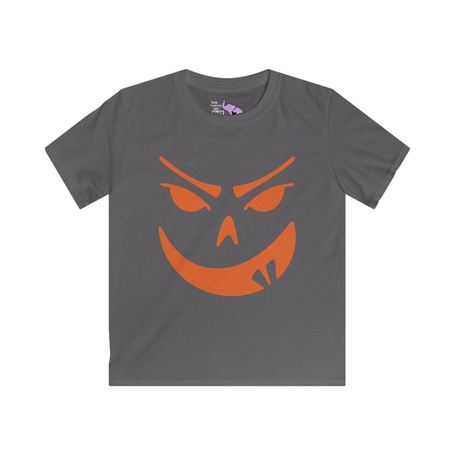 Goofy Grin Jack-O-Lantern Youth Softstyle Tee