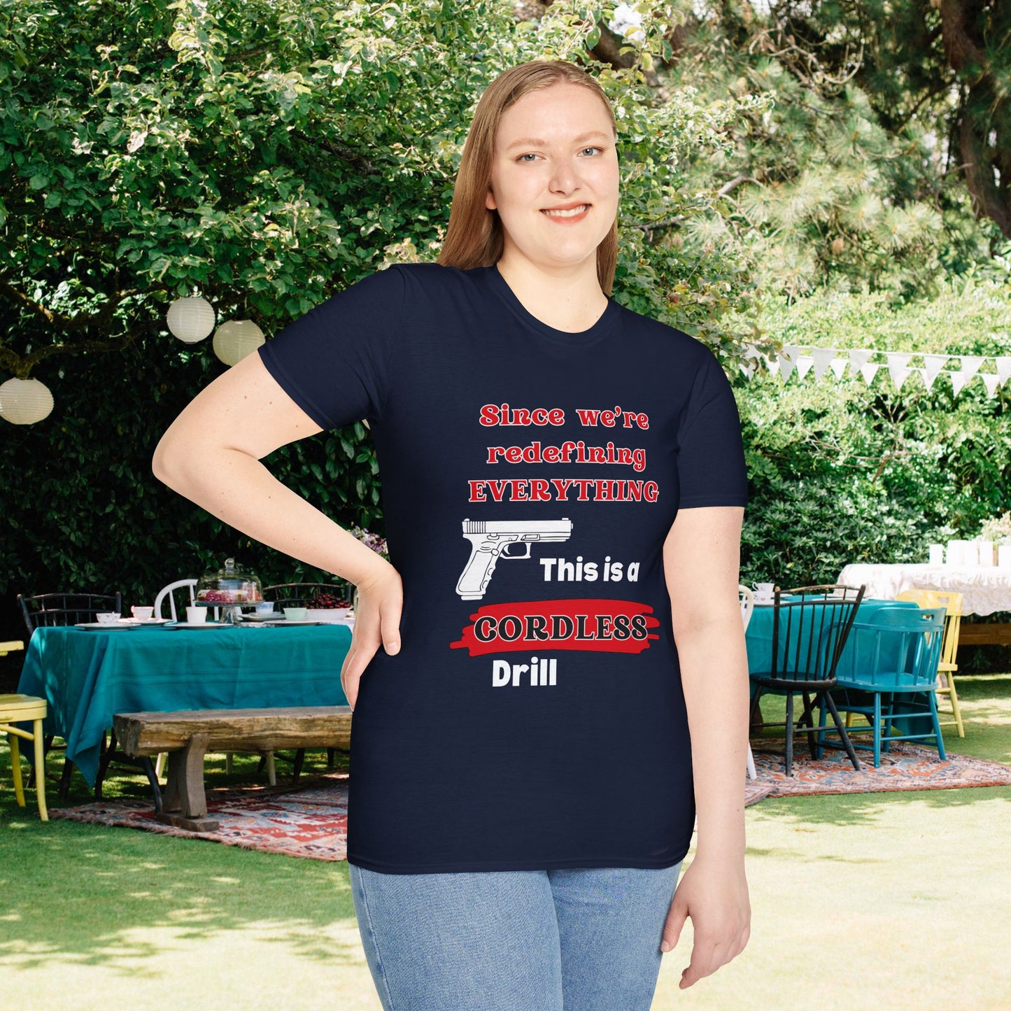 2A Redefining Gun as a Cordless Drill Adult T-shirt