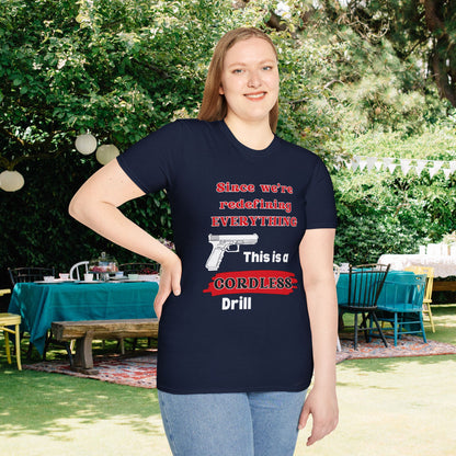 2A Redefining Gun as a Cordless Drill Adult T-shirt
