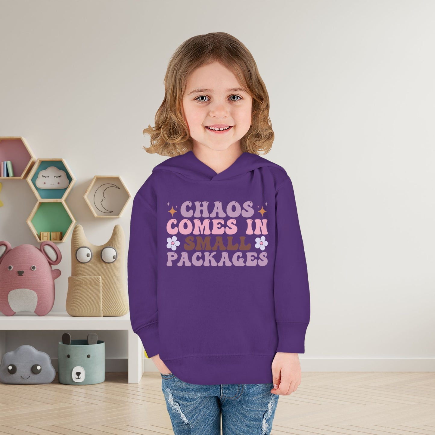 Chaos Comes In Small Packages Toddler Hoodie