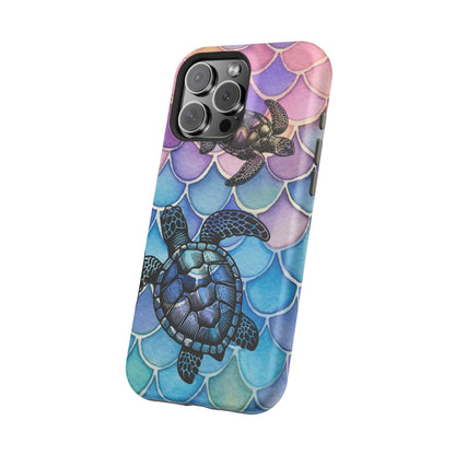 Sea Turtle Silhouette MagSafe® Compatible Tough Case for iPhone
