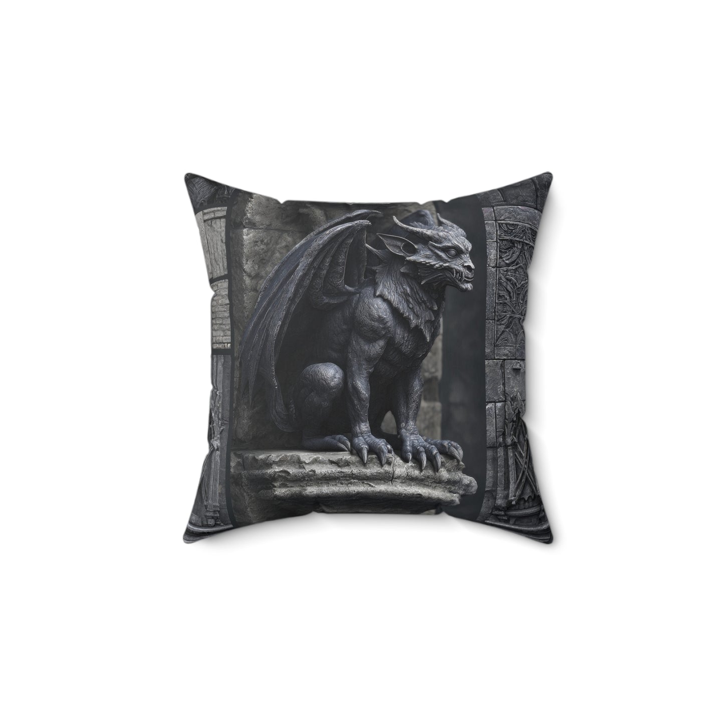 Gargoyle Vigil Throw Pillow