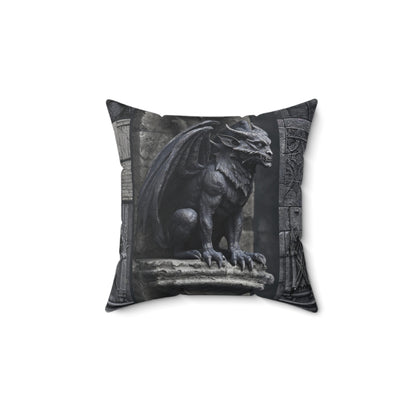 Gargoyle Vigil Throw Pillow