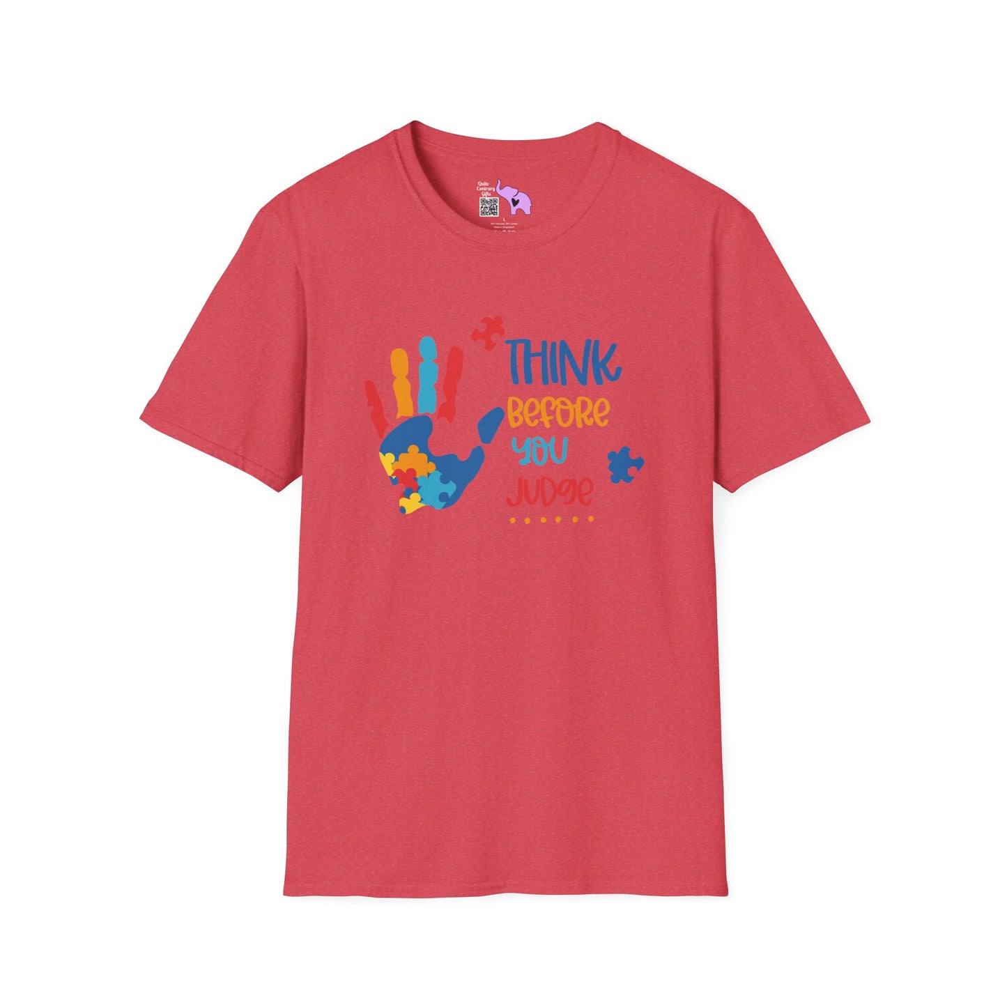 Think Before You Judge (Autism) Adult T-shirt
