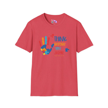Think Before You Judge (Autism) Adult T-shirt