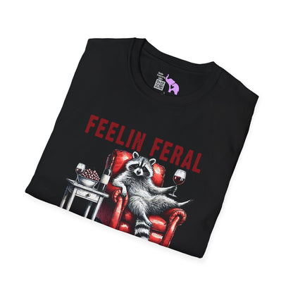 Feelin Feral (Racoon) Adult T-shirt