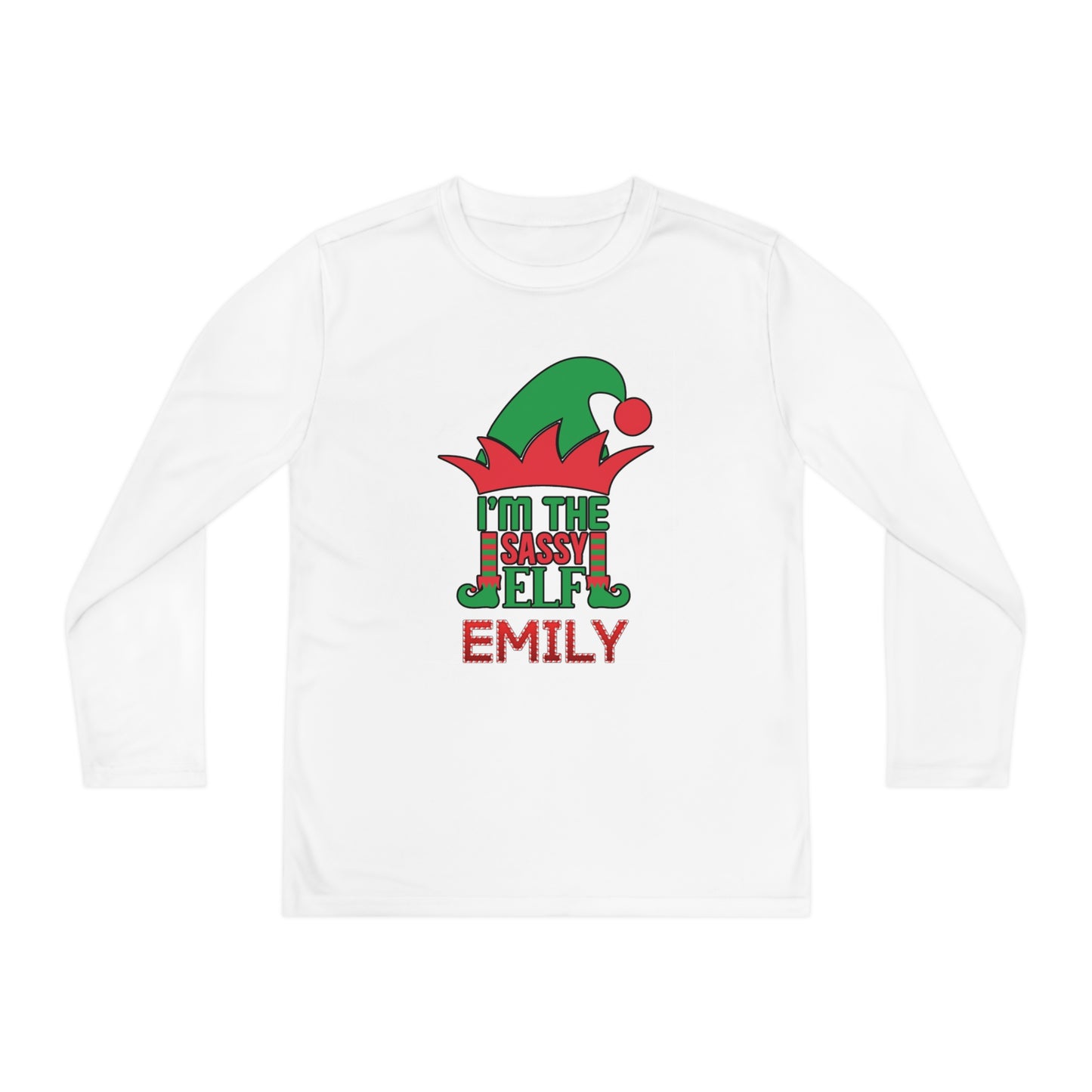 I'm The Sassy Elf Youth Long Sleeve Tee