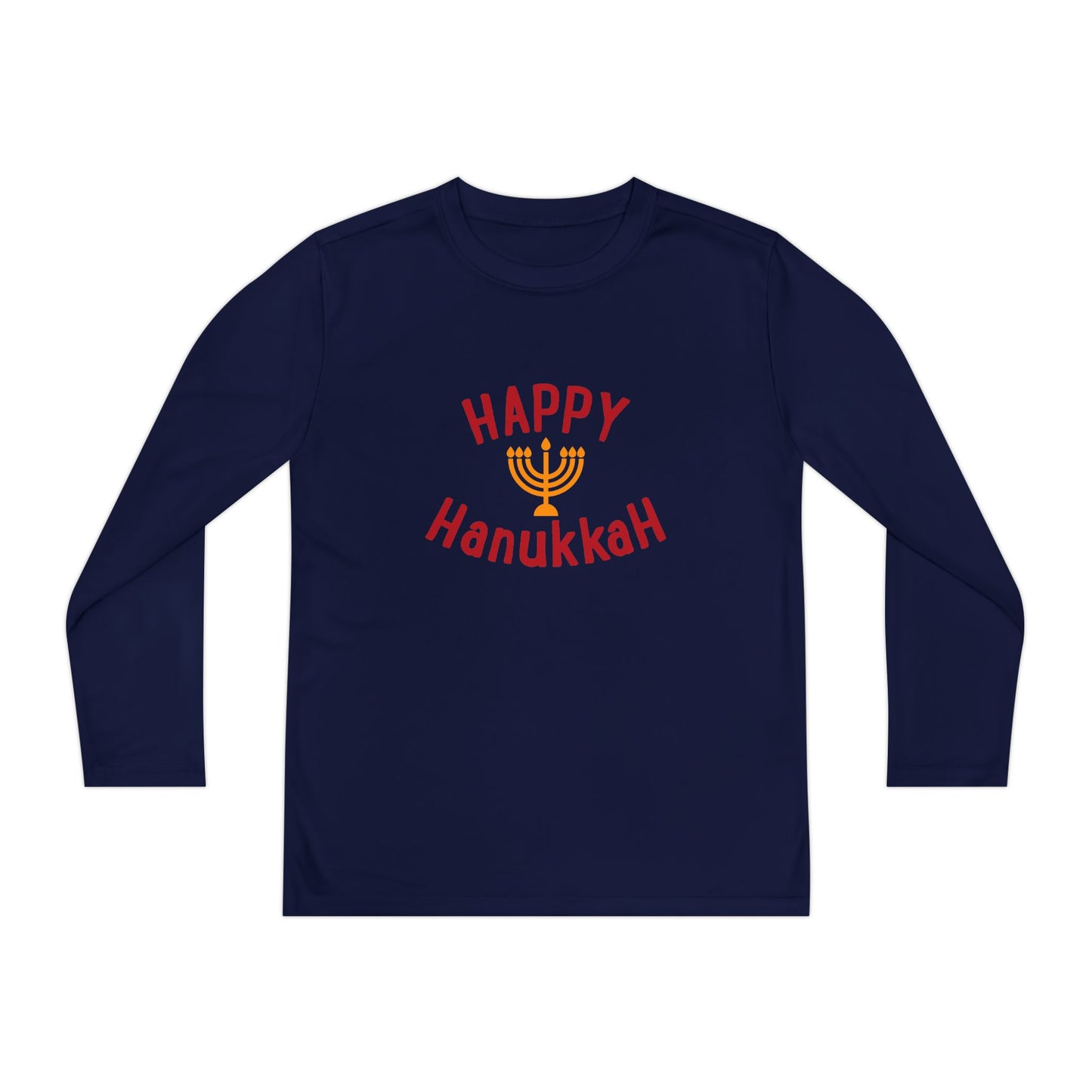 Happy Hanukkah Youth Long Sleeve Tee