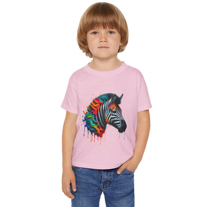 Colorful Zebra Heavy Cotton™ Toddler T-shirt