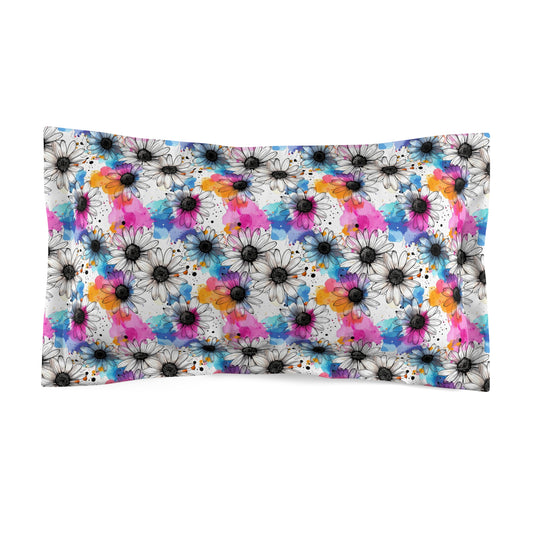 Watercolor Daisy Dream Pillow Sham