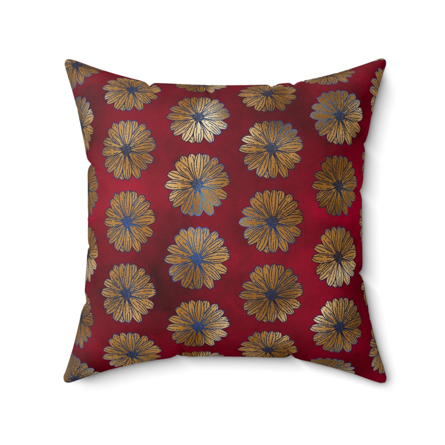 Majestic Crimson Daisies Duvet Bedding Set