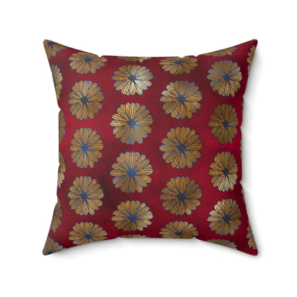 Majestic Crimson Daisies Duvet Bedding Set