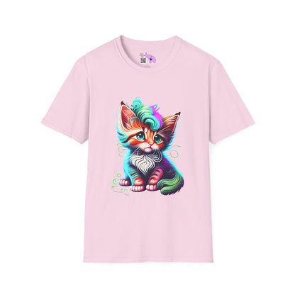 Cute Colorful Kitten 2 Adult T-shirt