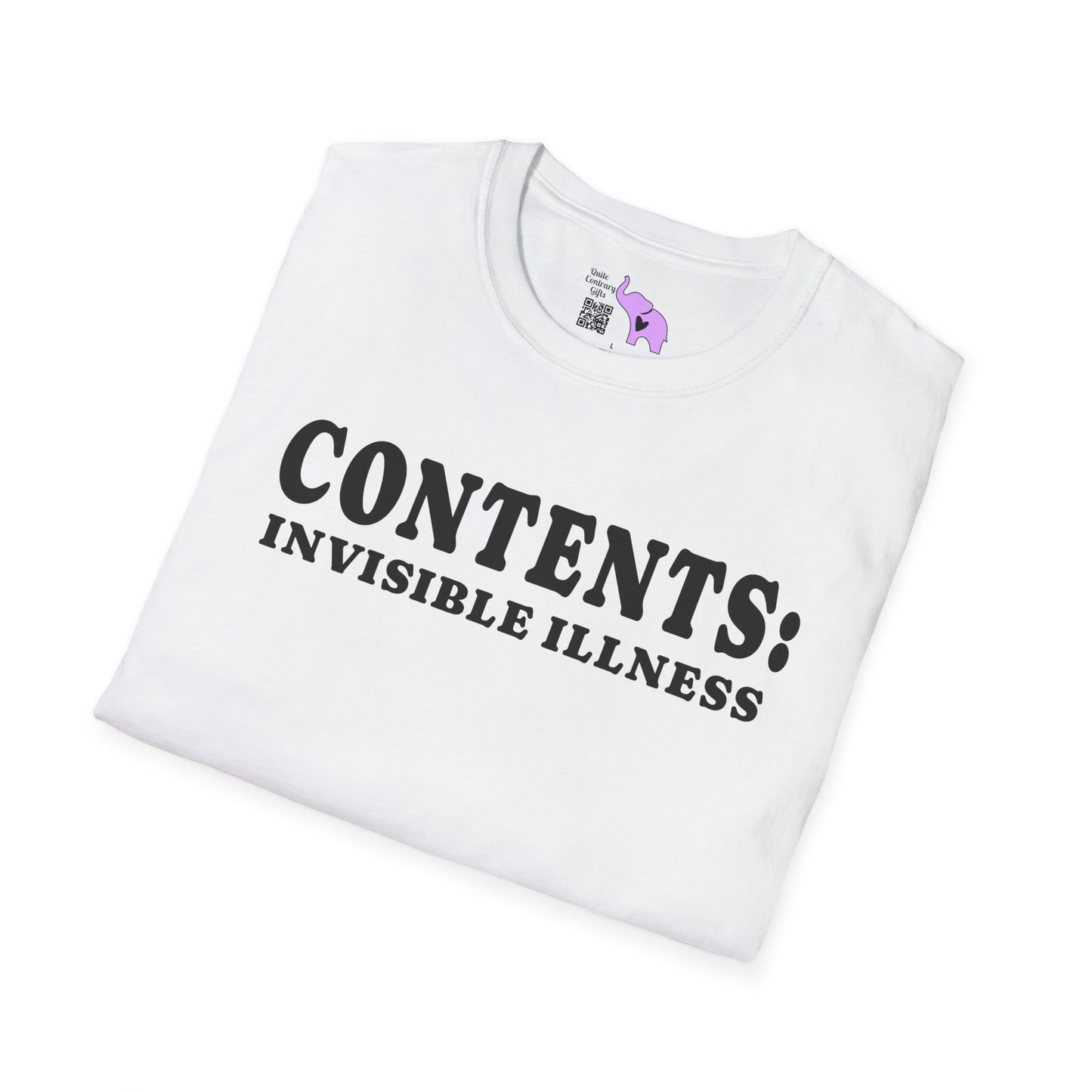 Contents: Invisible Illness Adult T-shirt