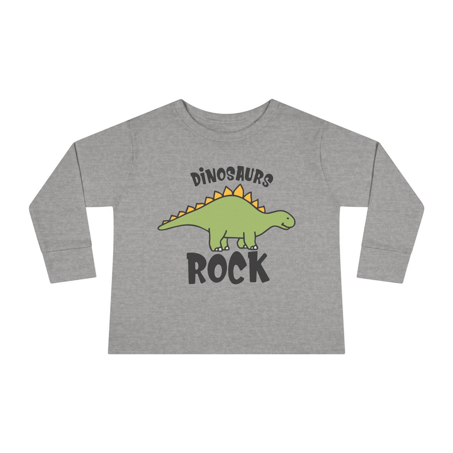 Dinosaurs Rock Toddler Long Sleeve Tee
