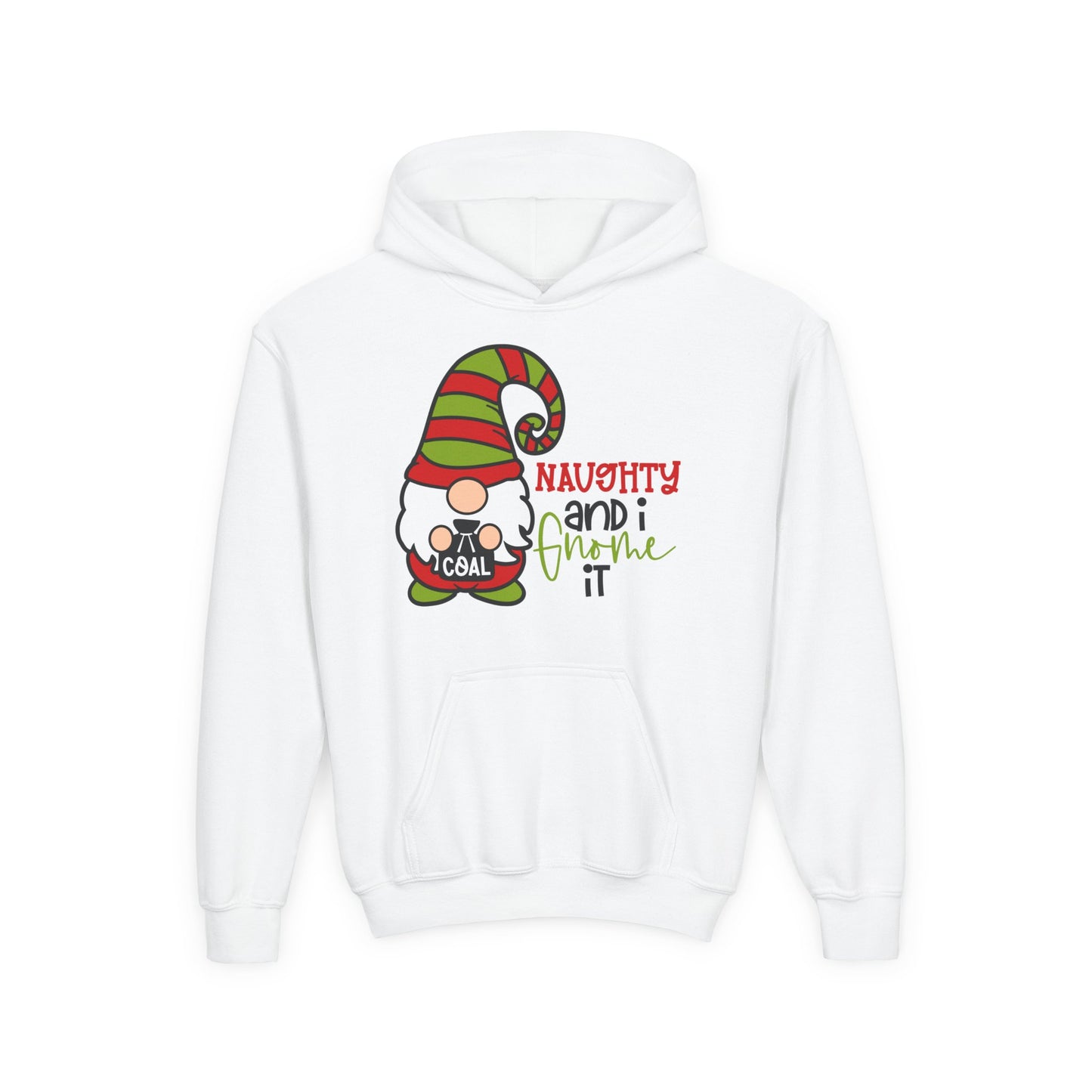 Naughty and I Gnome It Youth Hoodie