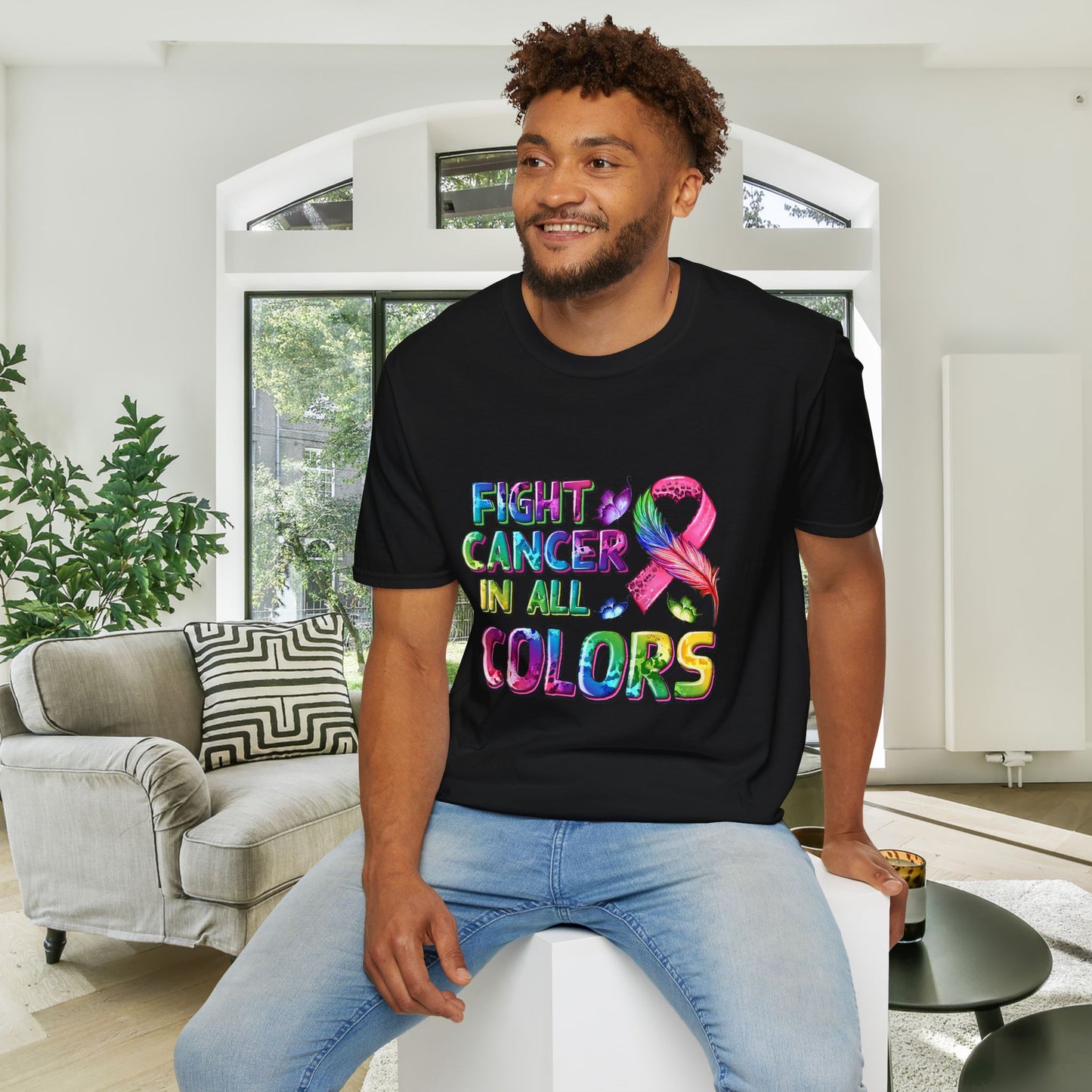 Fight Cancer in All Colors 8 Adult T-shirt