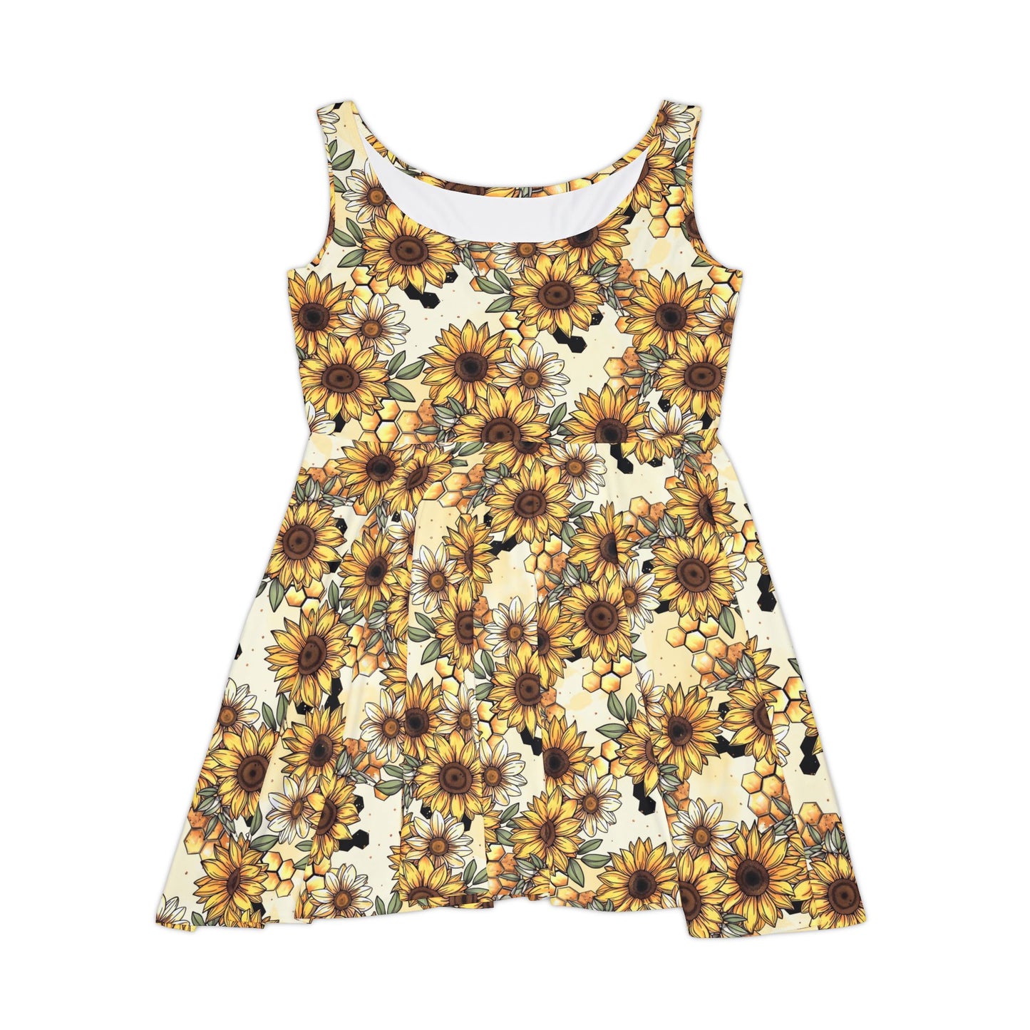 Honeycombs & Sunflowers Women's Skater Dress