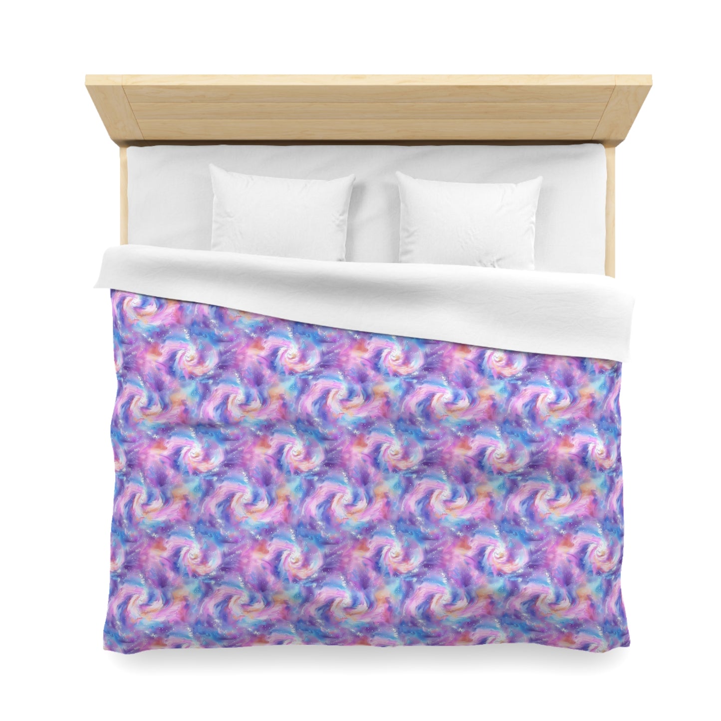 Pastel Cloud Color Swirl Microfiber Duvet Cover