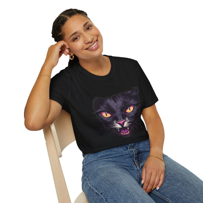 Black Cat Face T-shirt