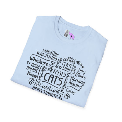 A Cat's Heart Adult T-shirt