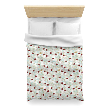 Love Letters & Honeycomb Microfiber Duvet Cover