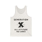 GenX All Attitude No Cares w/Years Adult Unisex Tank