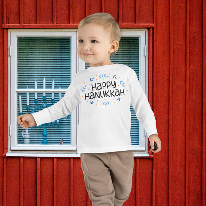 Happy Hanukkah 4 Toddler Long Sleeve Tee