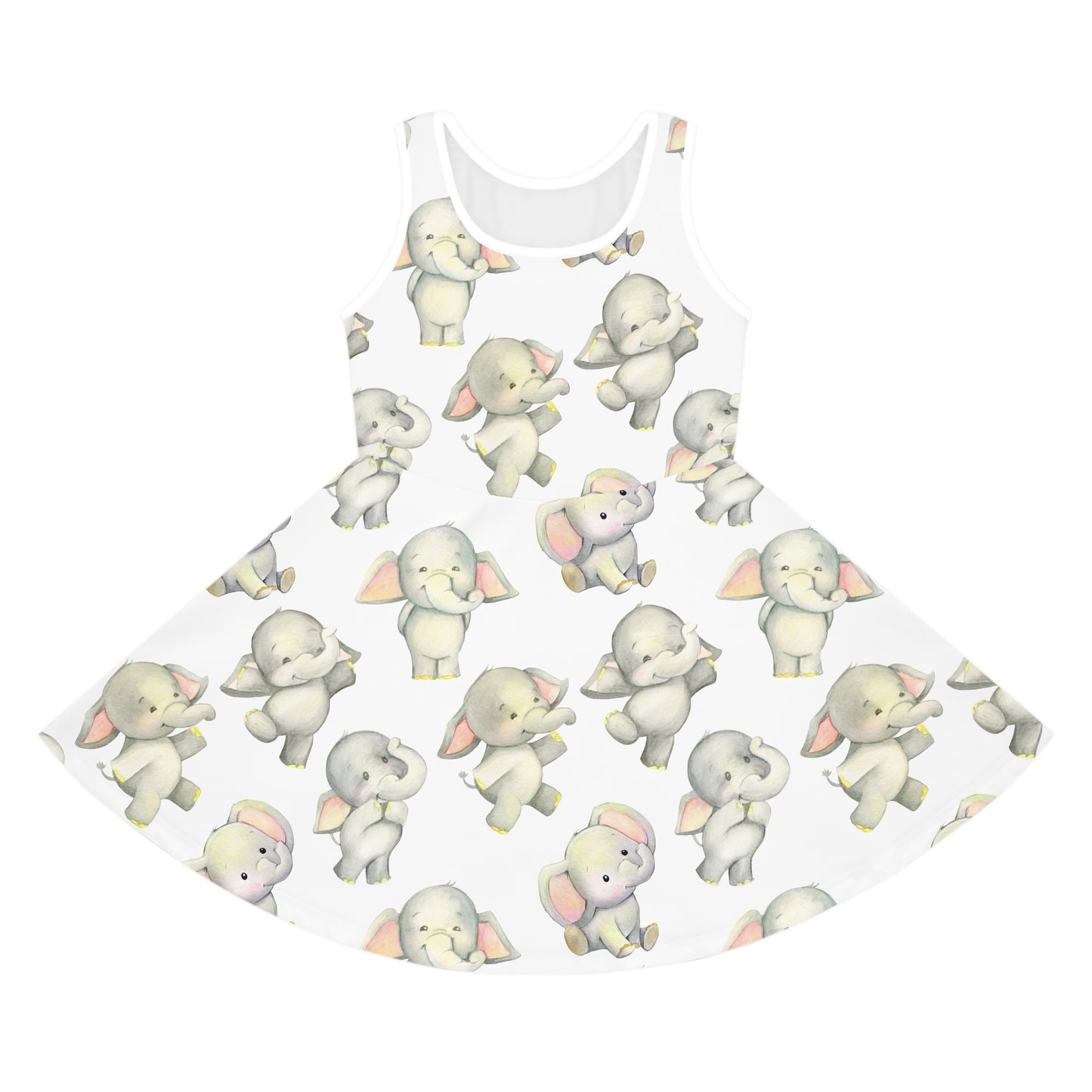 Dancing Elephants Girls' Sleeveless Sundress