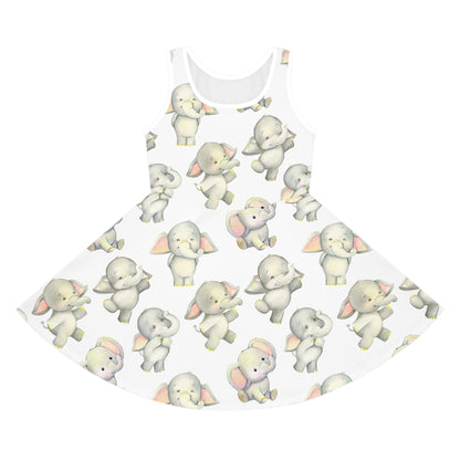 Dancing Elephants Girls' Sleeveless Sundress