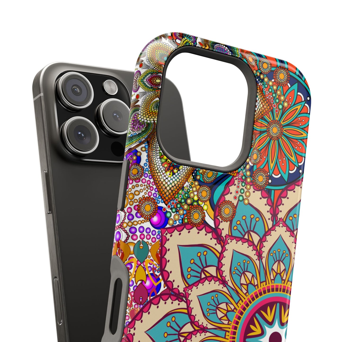 Colorful Mandala MagSafe® Compatible Tough Case for iPhone