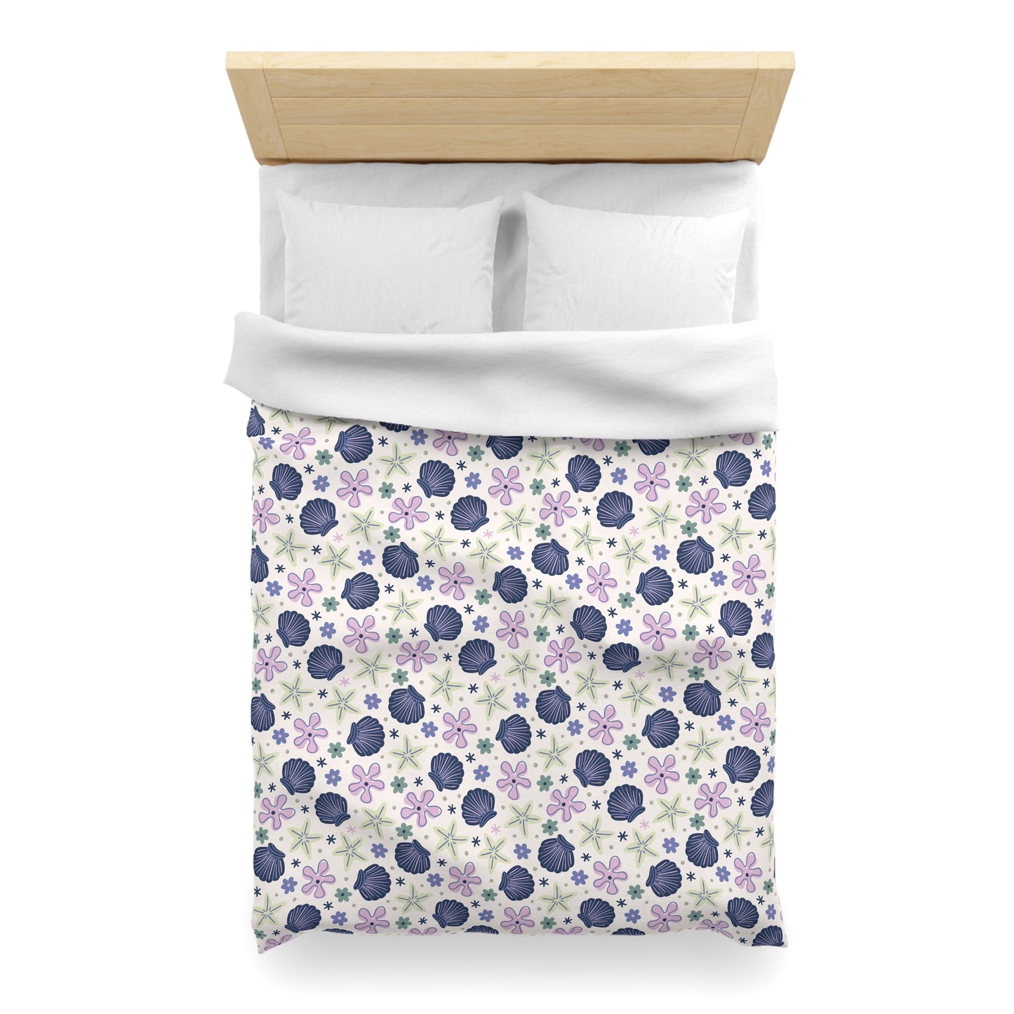 Shellflower Cove Microfiber Duvet Cover