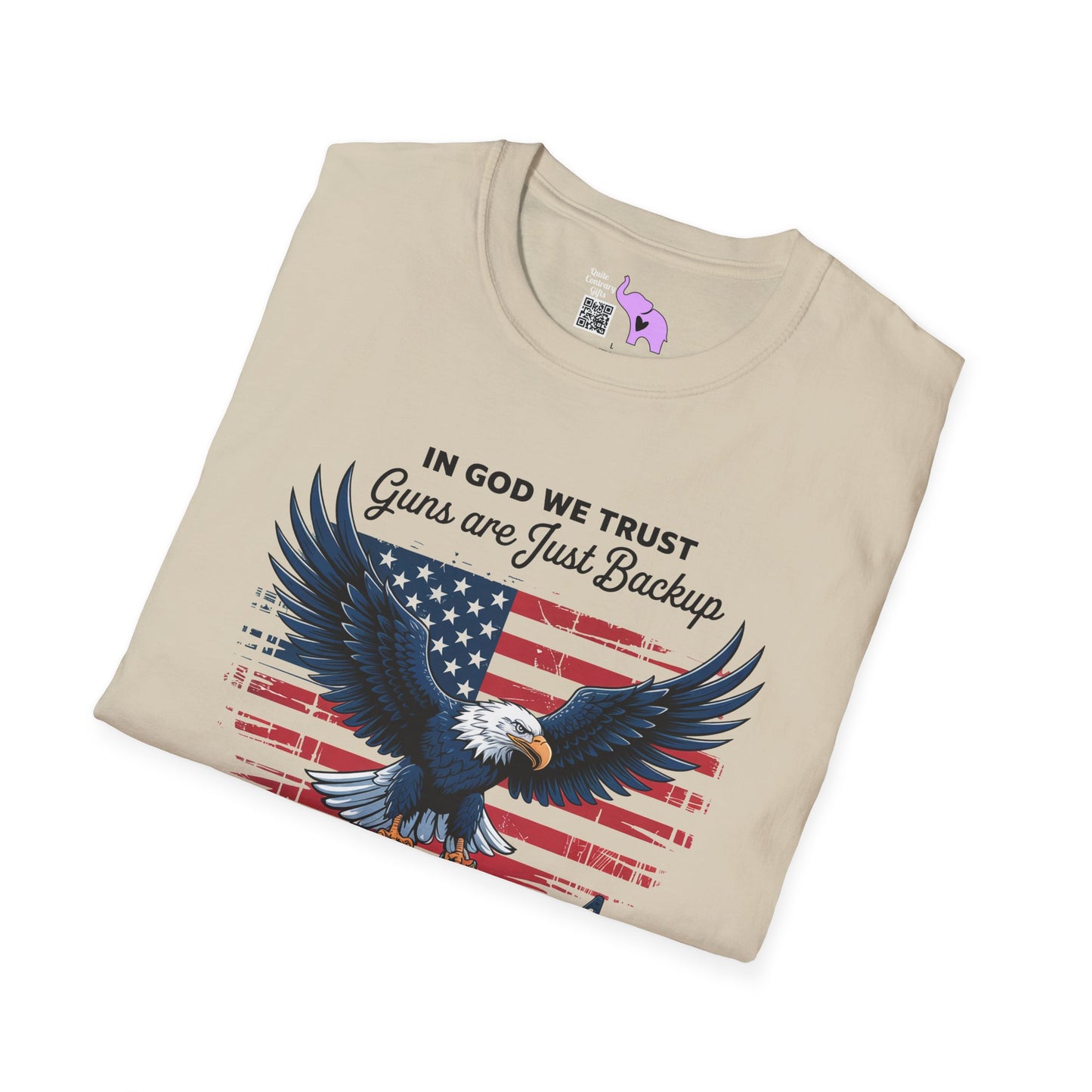 In God We Trust Guns Are Just Backup Adult T-shirt