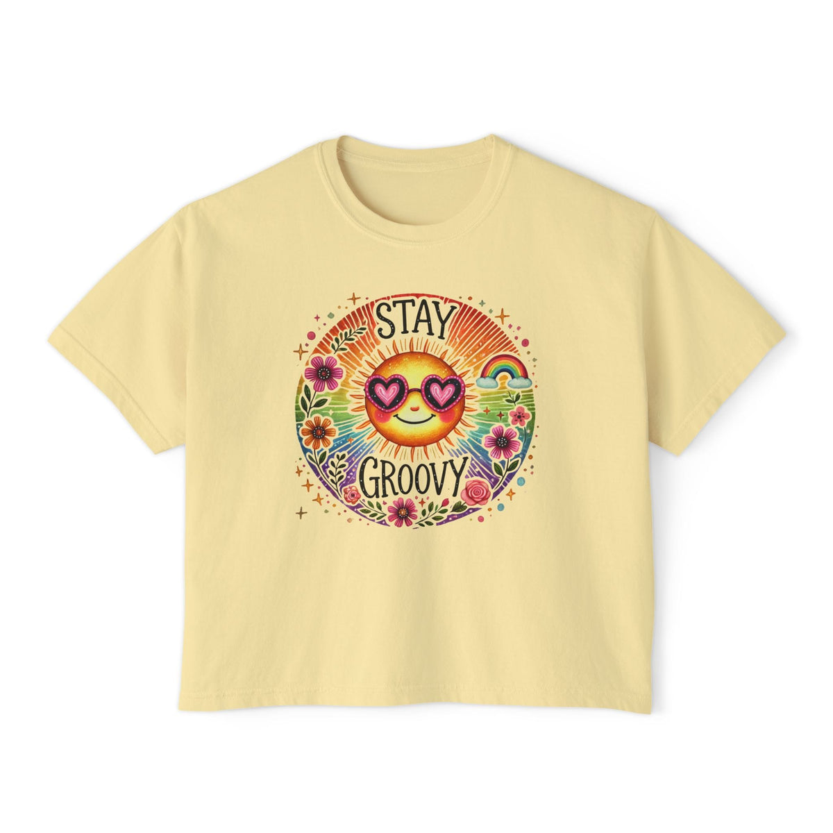 Stay Groovy Women's Boxy Tee