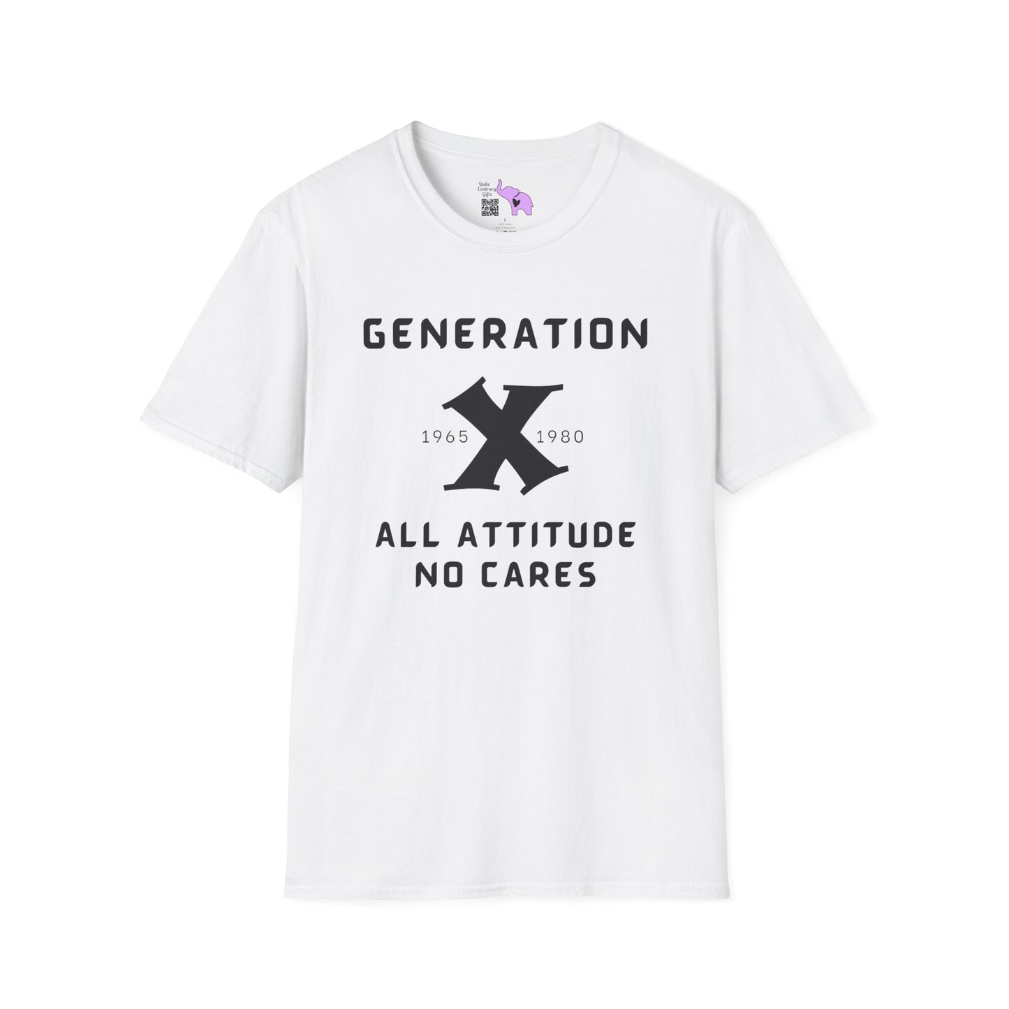 GenX w/years All Attitude No Cares T-shirt
