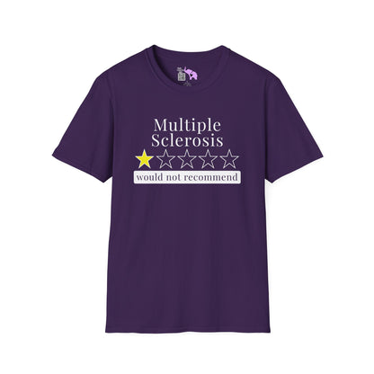 Multiple Sclerosis 1 Star Would Not Recommend Adult T-shirt