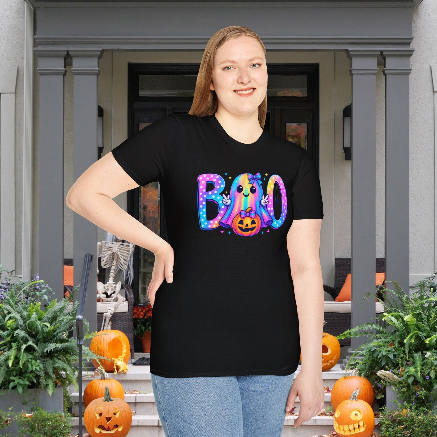 Pastel Boo Adult T-shirt