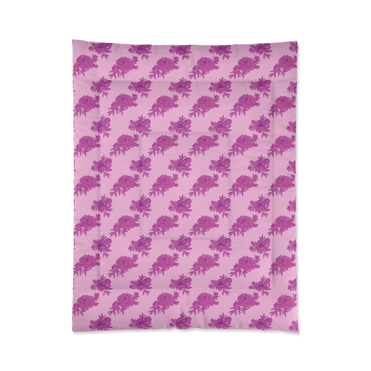 Bubblegum Bloom Peonies Basic Bedding Set