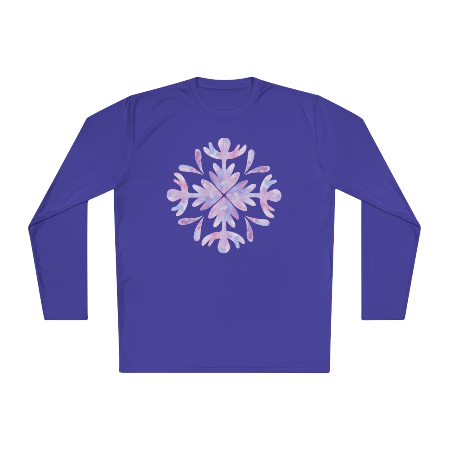 Large Snowflake 3 Adult Long Sleeve Tee