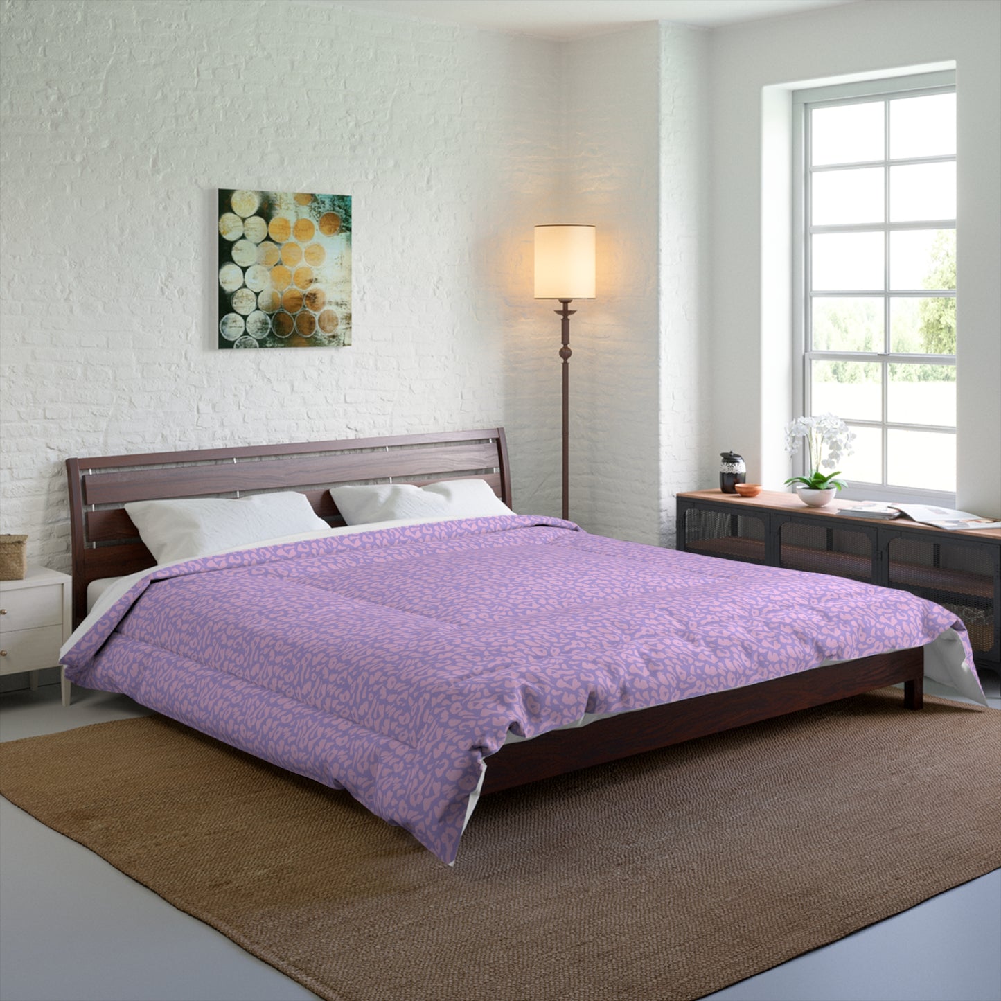 Cotton Candy Cheetah Print Comforter