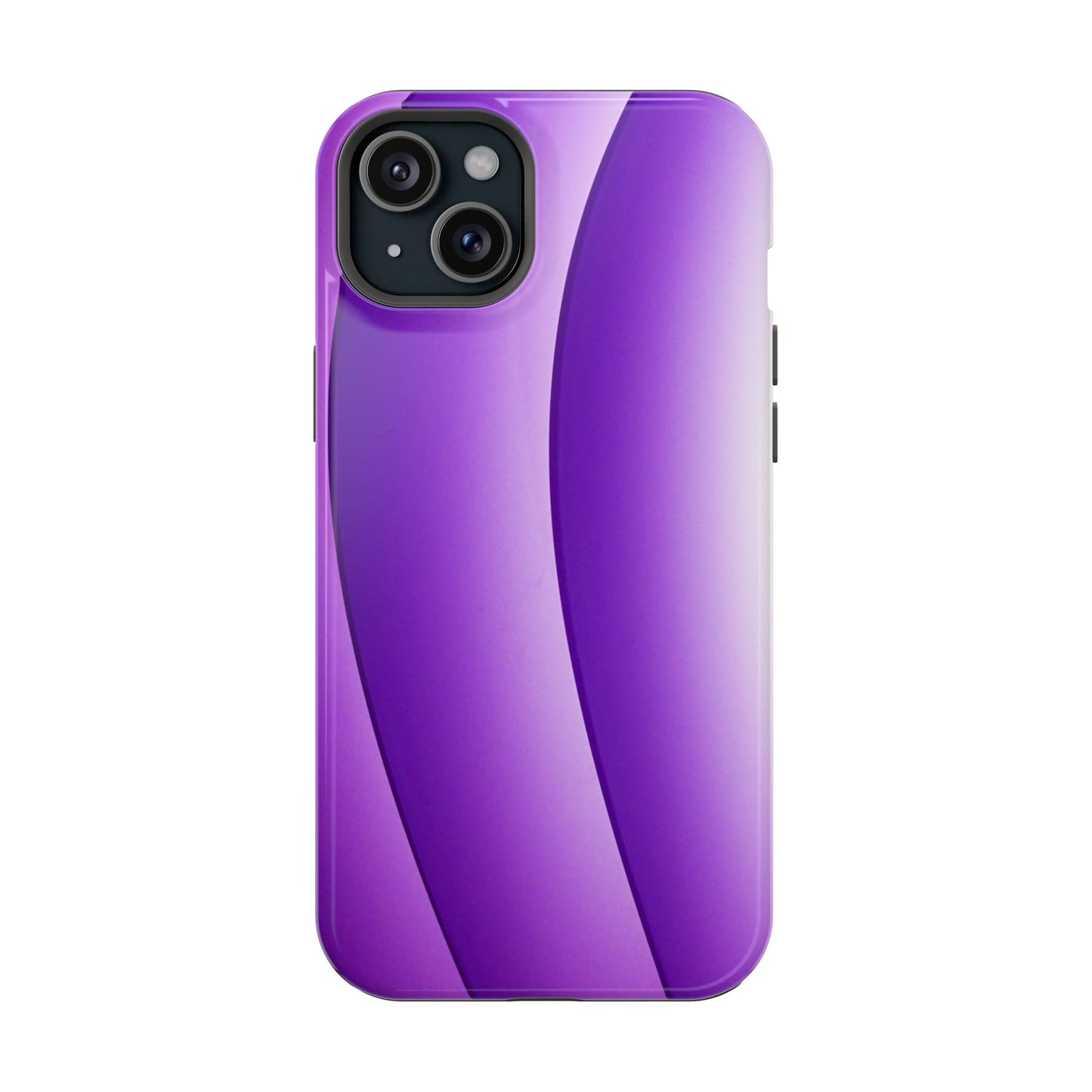 Purple Gradient Stripes MagSafe® Compatible Tough Case for iPhone