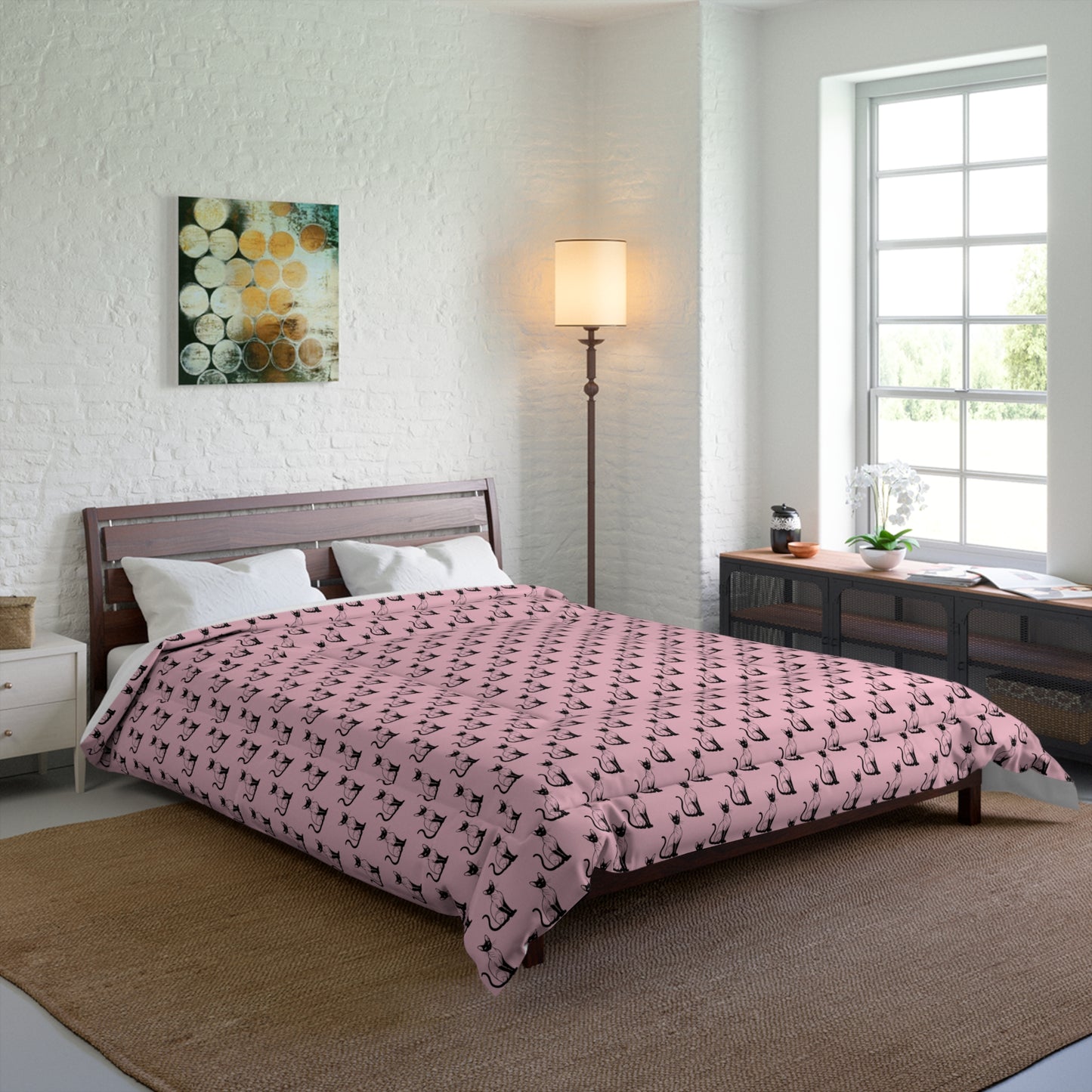 Siamese Charm – Pink Whisper Comforter