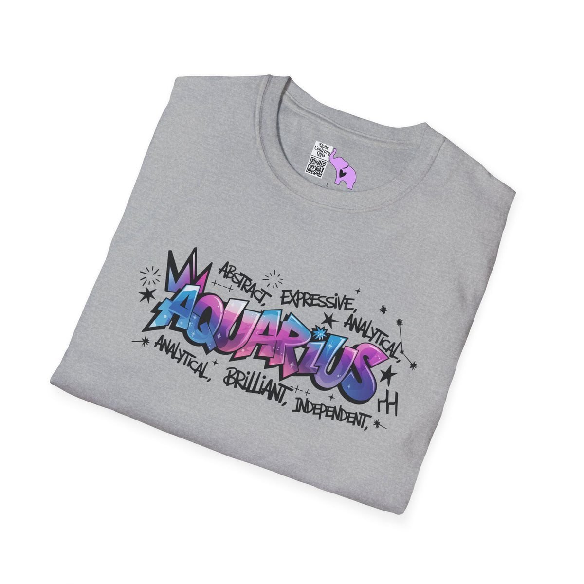 Aquarius Street Art Adult T-shirt