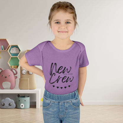 New To The Crew Infant Baby Rib Bodysuit